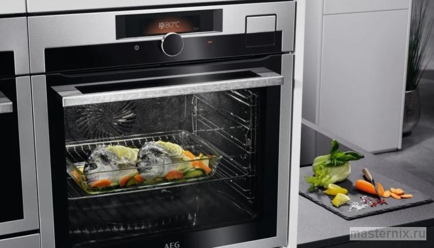 Духовые шкафы AEG для приготовления рыбы и овощей