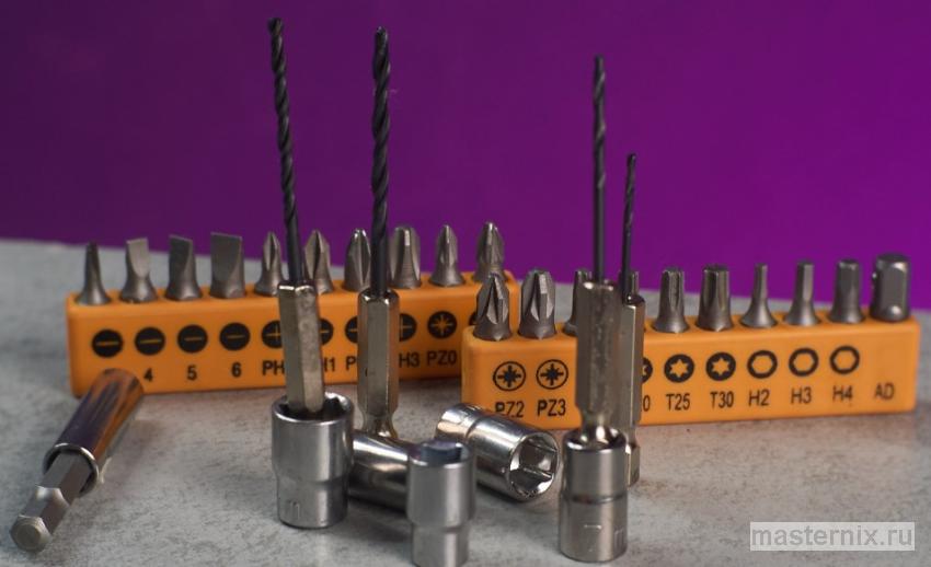 DEKO DKS4FU-Li насадки и сверла