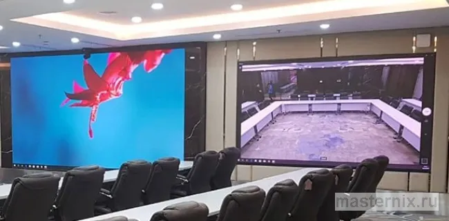  фиксированный LED-экран в зале компании