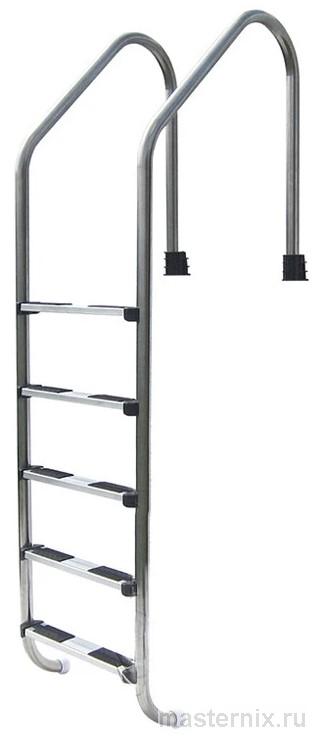 Различные типы лестниц для бассейна