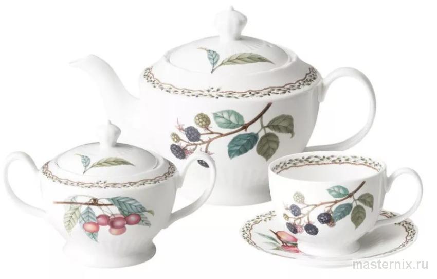 Чайный сервиз Fruit Garden из фарфора