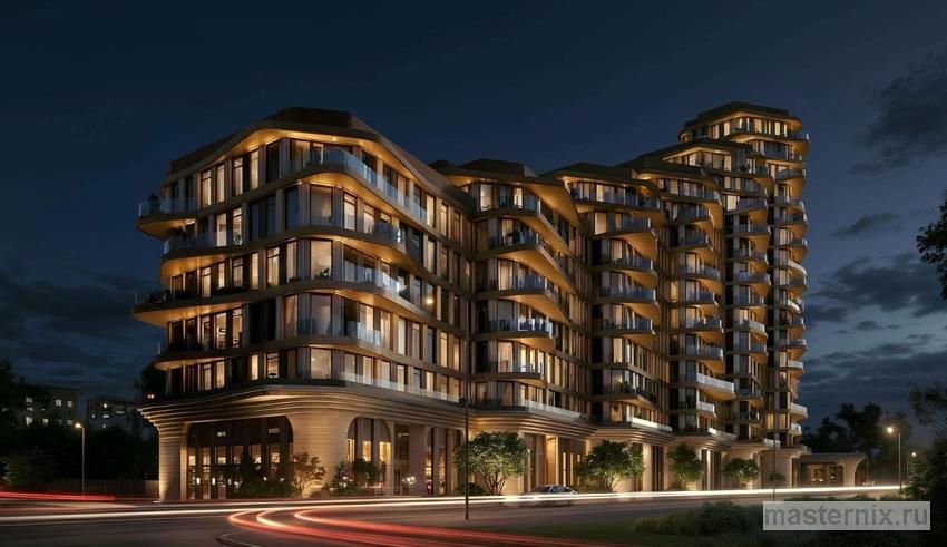 Современный жилой комплекс бизнес-класса в Москве