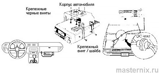 схема подключения питания трансивера к автомобильному аккумулятору