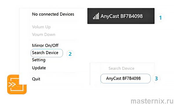 Инструкция AnyCast M9 Зеркалирование Windows