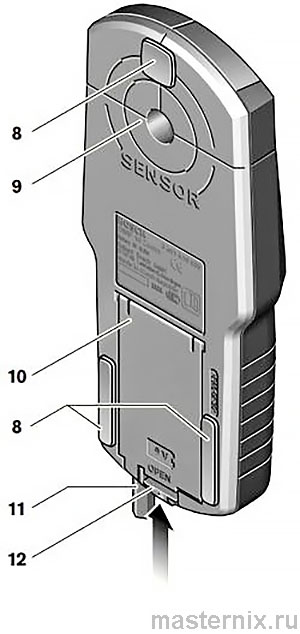 Детектор проводки Bosch DMF 10 Zoom Professional Инструкция