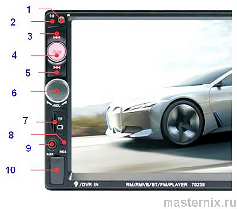 Автомагнитола CAR MP5 PLAYER Инструкция