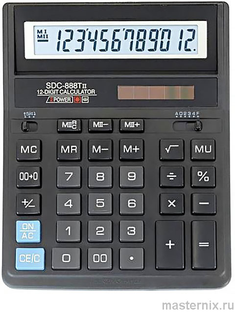 Калькулятор Citizen SDC-888TII Инструкция