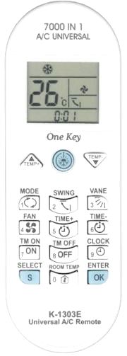 Универсальный пульт ДУ ClickPdu K-1303E для управления кондиционерами