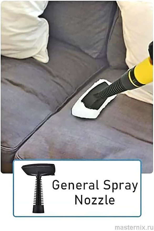 Щётка для ухода за шторами и одеждой с использованием пара