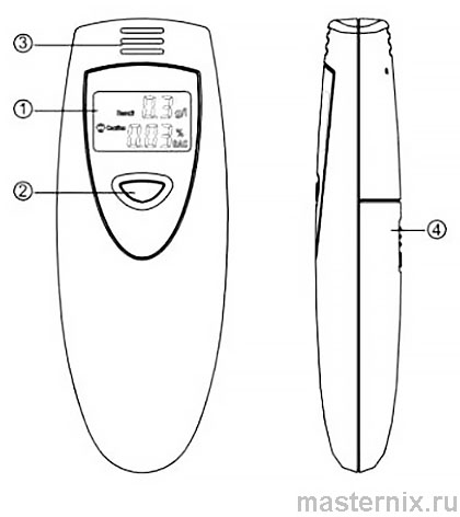 Алкотестер Digital Breath Alcohol Tester Инструкция