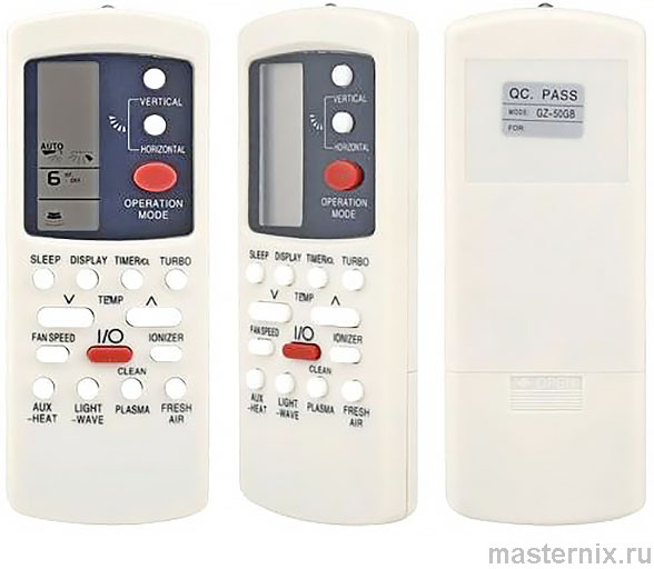 Пульт ДУ сплит-системы GZ-50GB-E1 Инструкция