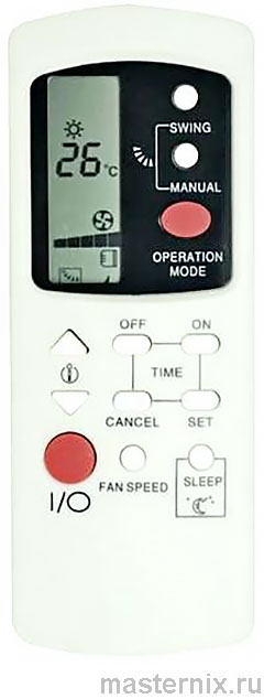 Remote control for split-system GZ01-BEJ0-000 Manual