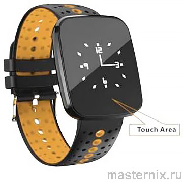 HeartRate V6 Smart Watch Touch area