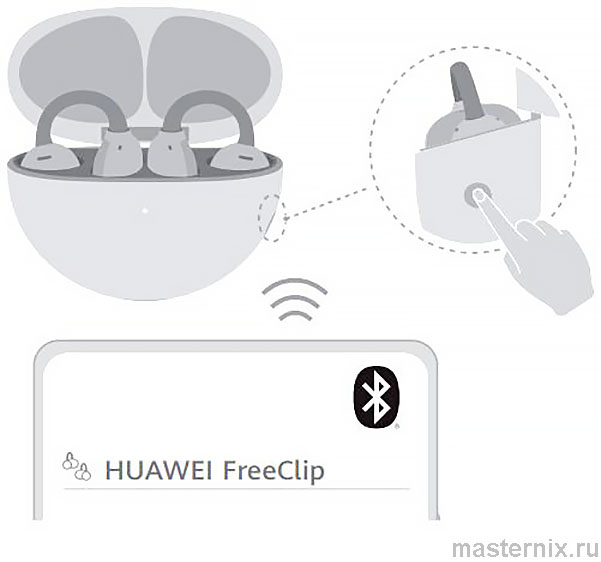 TWS-наушники Huawei Free Clip Инструкция