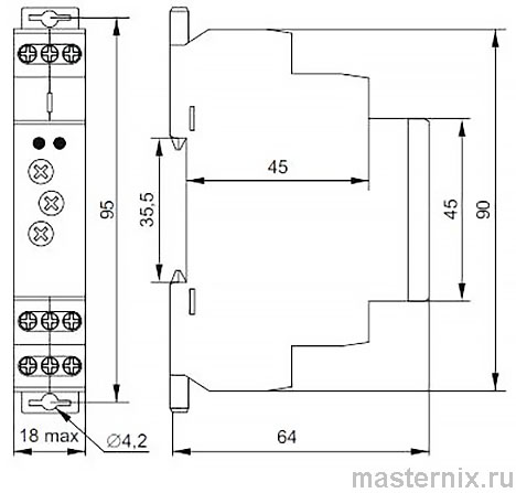 IEK ORT-AC230V Реле времени Инструкция