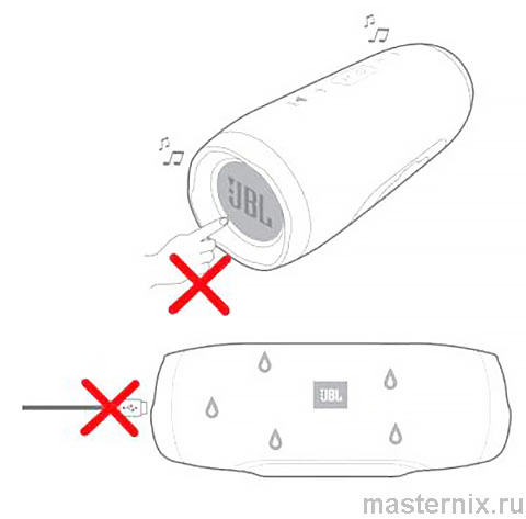 Инструкция JBL Charge 3 Меры предосторожности