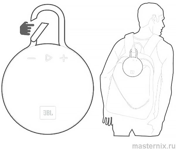 Мини колонка JBL Clip 3 Инструкция