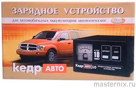 Зарядное устройство Кедр АВТО 10. Инструкция