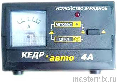 Зарядное устройство Кедр АВТО 4A. Инструкция