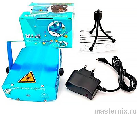 Инструкция Лазерный проектор MINI Laser Stage Lighting