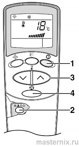 User manual for LG 6711A90032N wall-mounted air conditioner remote control