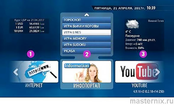 Категории Интернет, Инфопортал и YouTube