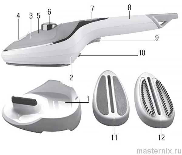 Steam Brush Maxwell MW-3701 W User Manual