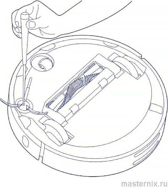 Инструкция Xiaomi Mi Robot Vacuum Боковая щетка