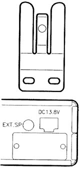 Разъёмы на задней панели: питание, антенна, внешний динамик