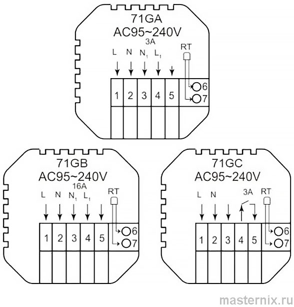 Thermostat MK71GC Wifi Tuya Manual