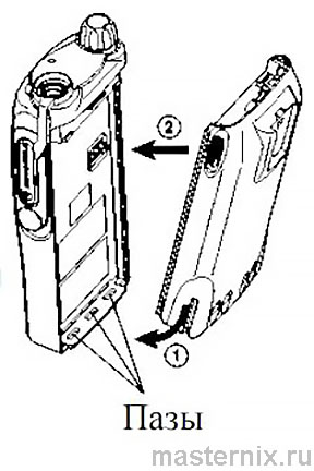 Установка аккумулятора Motorola GP-340 Инструкция