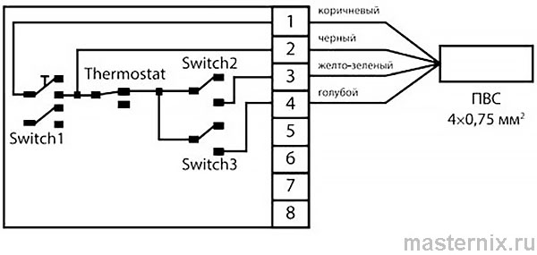 Настенный термостат NTL-001D Инструкция