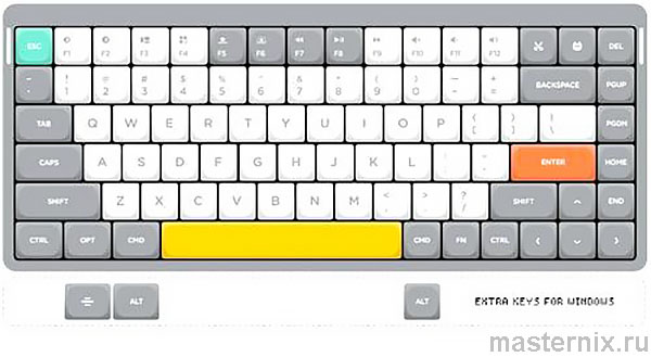 Игровая клавиатура NuPhy Air75 Инструкция