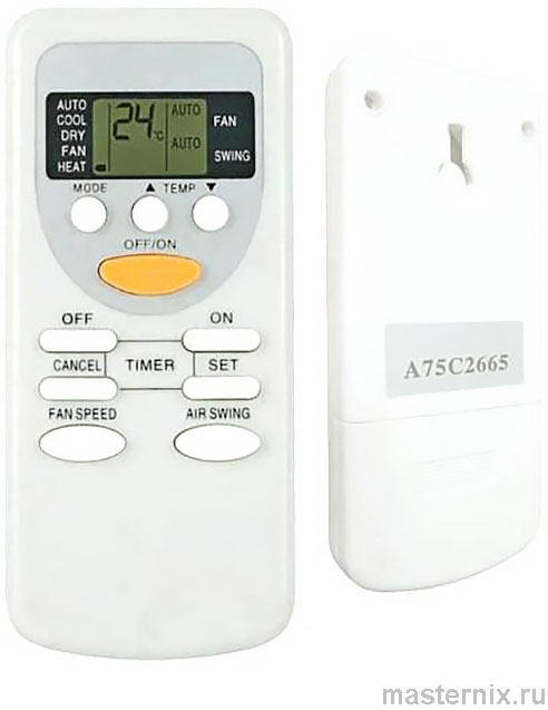 Пульт ДУ сплит-системы Panasonic CWA75C2713 (A75C2665) Инструкция