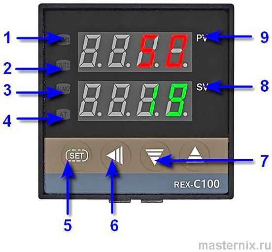 REX C-100 Терморегулятор PID Инструкция
