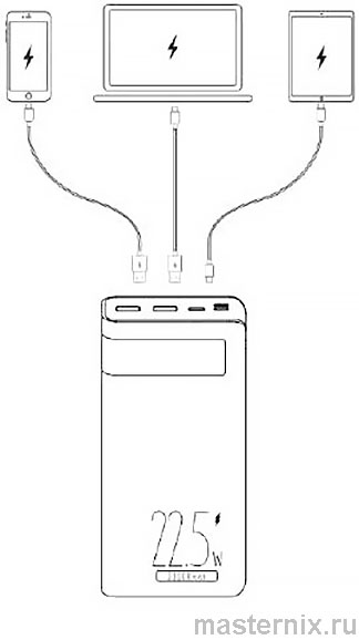 Инструкция Пауэрбанк ROMOSS Sense 8PF 30000mAh