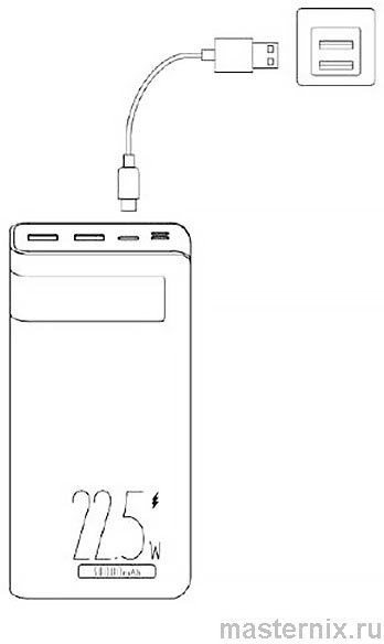 Инструкция Пауэрбанк ROMOSS Sense 8PF 30000mAh
