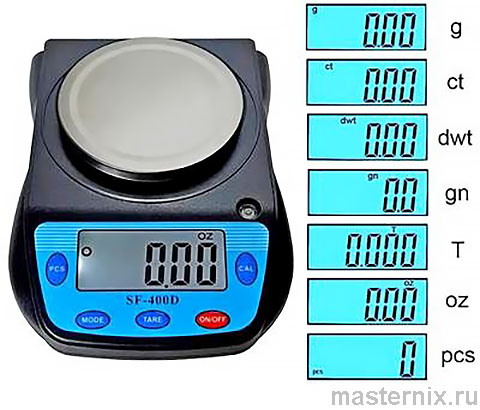 Инструкция весы SF400-D