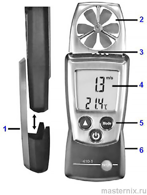 Анемометр TESTO 410-1 Инструкция