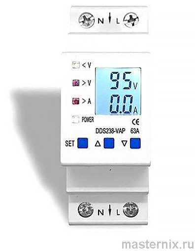 Реле напряжения TOMZN DDS238-VAP Инструкция