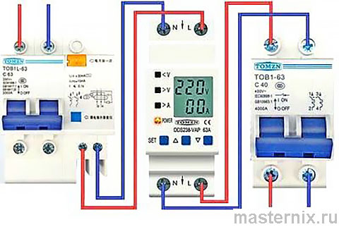 Реле напряжения TOMZN DDS238-VAP Инструкция