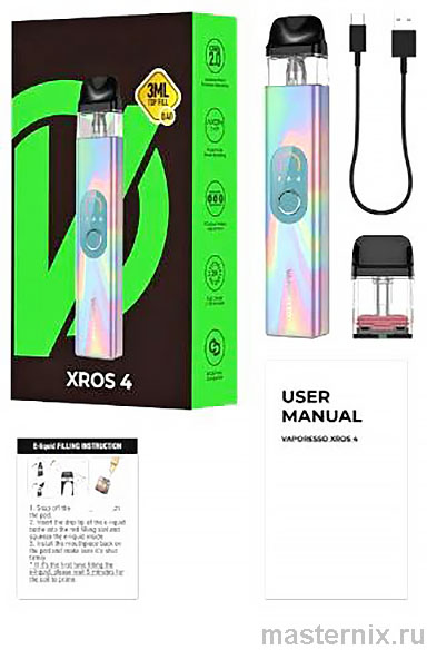 Электронная сигарета Vaporesso XROS 4 Инструкция