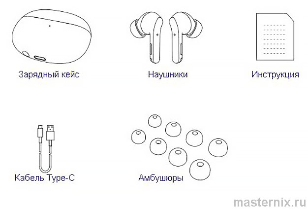 Наушник Xiaomi Buds 3T Pro инструкция