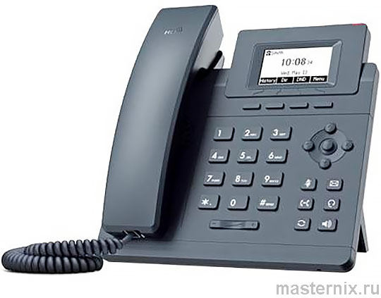 IP-телефон Yealink SIP-T30P с монохромным дисплеем и трубкой