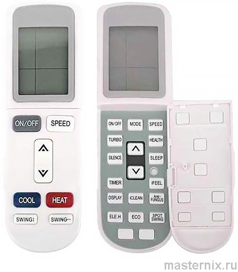 Инструкция пульта Zanussi YKR-L 102E