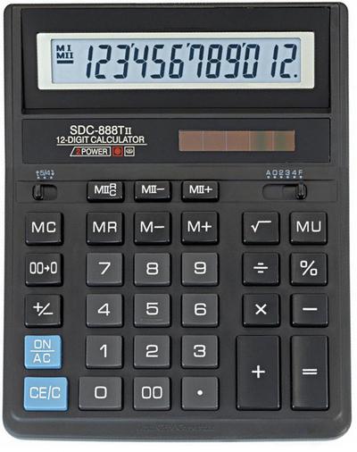 Калькулятор настольный SDC-868; 8751; 8780; 888; 320; 344; 402; 580; 384; 414; 378GY; 382; 368; 395 (модели с двойной памятью)