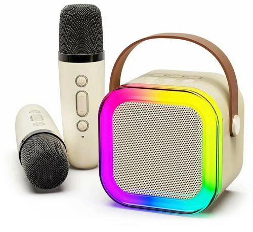Караоке система Colorful Karaoke Sound System K12 Bluetooth со светодиодной подсветкой с 2 микрофонами
