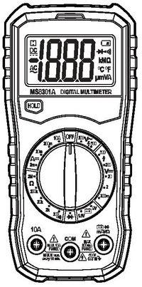 Use and care guide digital multimeter Commercial Electric Model #MS8301A