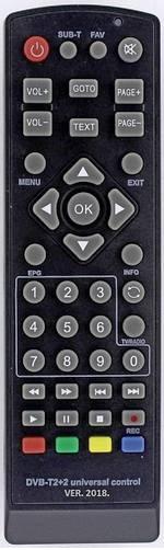 Универсальный пульт для телевизионное ресивера HUAYU DVB T2+2 (ver. 2018)