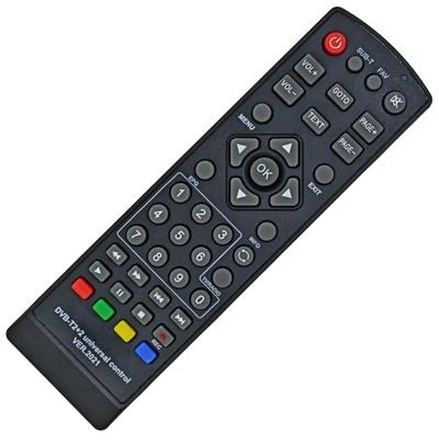 Универсальный пульт ClickPDU для телевизионное ресивера HUAYU DVB T2 +2 (ver. 2021)